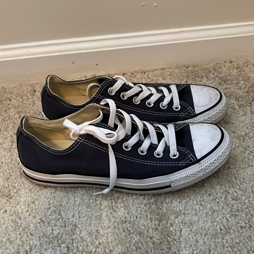Dark Blue Converse All Star - Women Size 8
